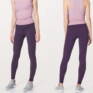 Lululemon Black Currant Purple All The Right Places Pant II *28" Sz 6 Athletic